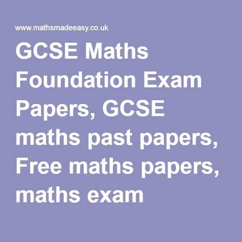 Aqa gcse maths past papers – Artofit