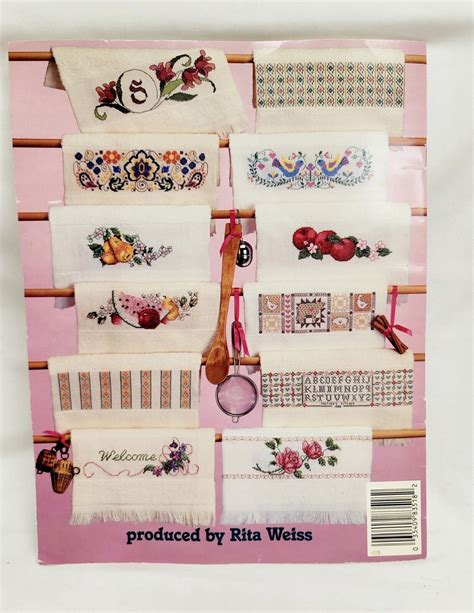 CROSS STITCH KITCHEN TOWELS 22 Designs Counted Pattern Book EBay