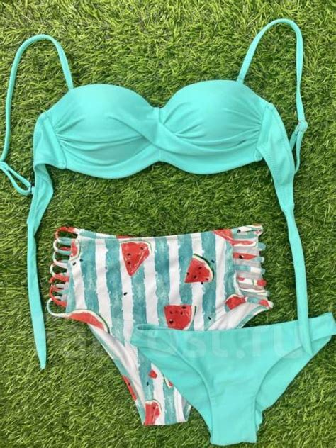 Fashion Bikini New Купальник тройка арбузы голубой Нижнее белье и купальники во Владивостоке