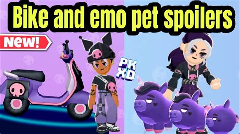 New Kuromi S Bike And Emo Pet Are Coming In Pk Xd New Update Youtube