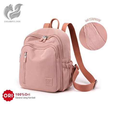 Jual Colorful Fox Tas Ransel Wanita Backpack Wanita Remaja Tas