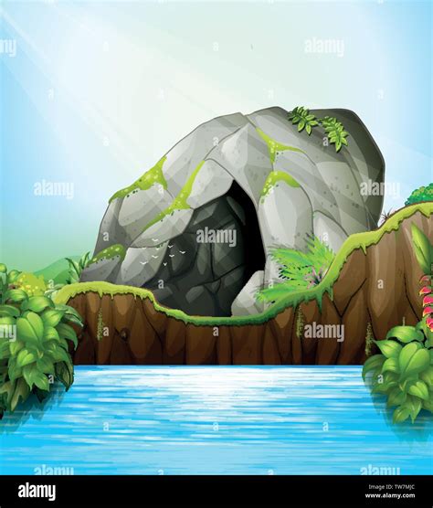 cave   nature illustration stock vector image art alamy