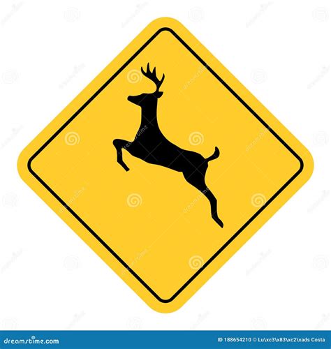 Wild Animals Traffic Sign Stock Illustration Illustration Of Vector