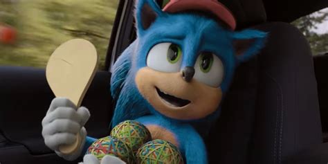 sonic  hedgehogs super bowl commercial features iconic video game