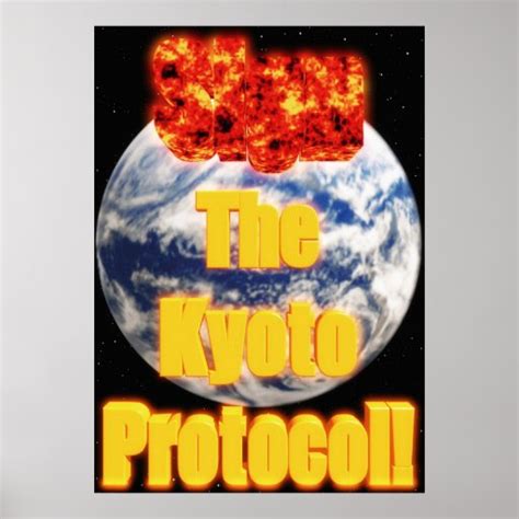 Sign The Kyoto Protocol Poster Zazzle