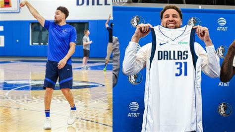 In Pictures Klay Thompson Hits The Court For The First Time As A