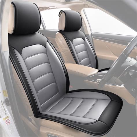 Pcs Car Front Seat Cover For Kia Soul Seltos Pu Leather