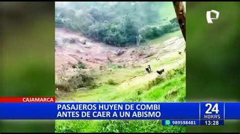 Cajamarca Pasajeros Se Salvan De Morir Tras Huir