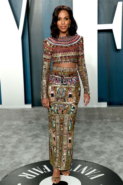 Kerry Washington In Zuhair Murad 2024 Vanity Fair Oscar Party