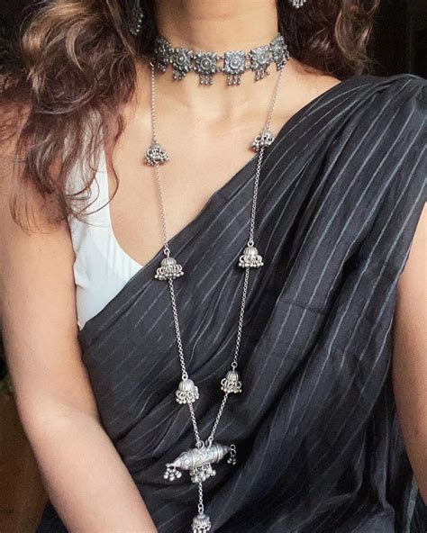 Oxidised Silver Jewelry Silver Jewellery Indian Indian Jewelry Sets