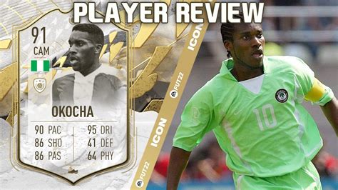 GOATED CARD 91 ICON MOMENTS OKOCHA PLAYER REVIEW FIFA 22 ULTIMATE