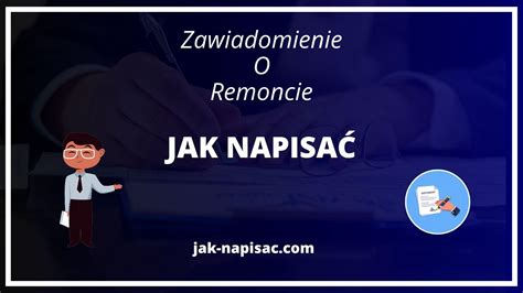 Jak Napisa Zawiadomienie O Remoncie Wz R