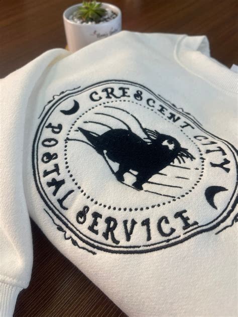 Embroiderd Crescent City Postal Service Sweatshirt House Of Earth And