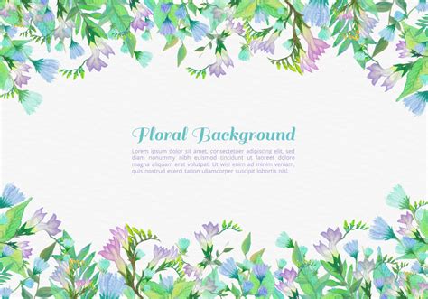 Free Vector Painted Flowers Background 152520 Vector Art At Vecteezy