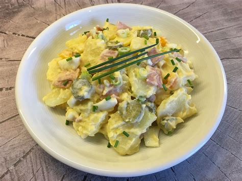 Kartoffelsalat Mit Schinken Von Grinsekatze83 Chefkoch