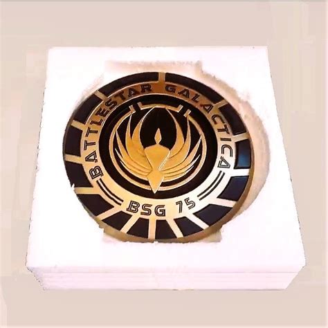 Placa Con Sello Colonial Eaglemoss Battlestar Galactica Colecci N