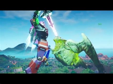 Fortnite V Nement Robot Vs Monstre Youtube