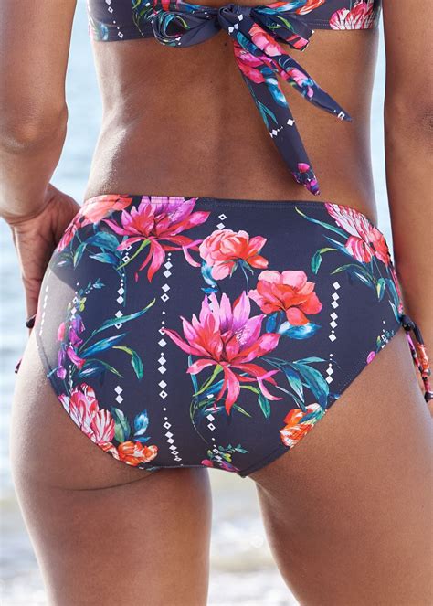 Venus Adjustable Mid Rise Bottom Bikini Floral Drop Venus Clothing