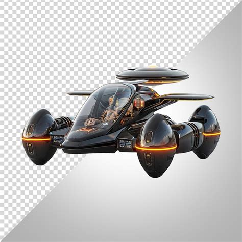 Flying car redefining urban mobility png | Premium AI-generated PSD