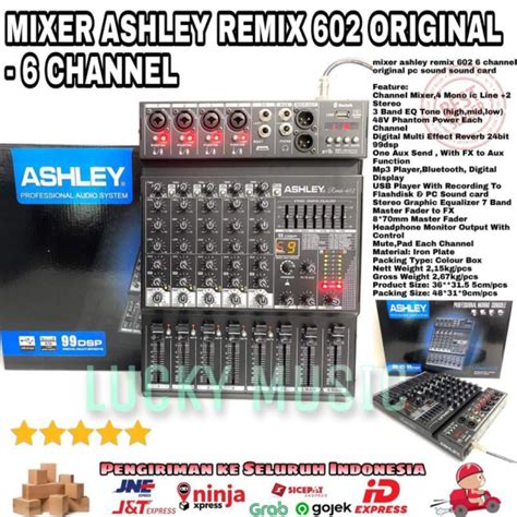 Jual Mixer Ashley Remix 602 6 Channel Bluetooth Soundcard Remix602