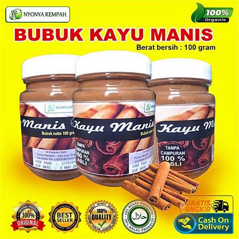 Jual Kayu Manis Bubuk Kayumanis 100 Gram Cinnamon Original Tanpa