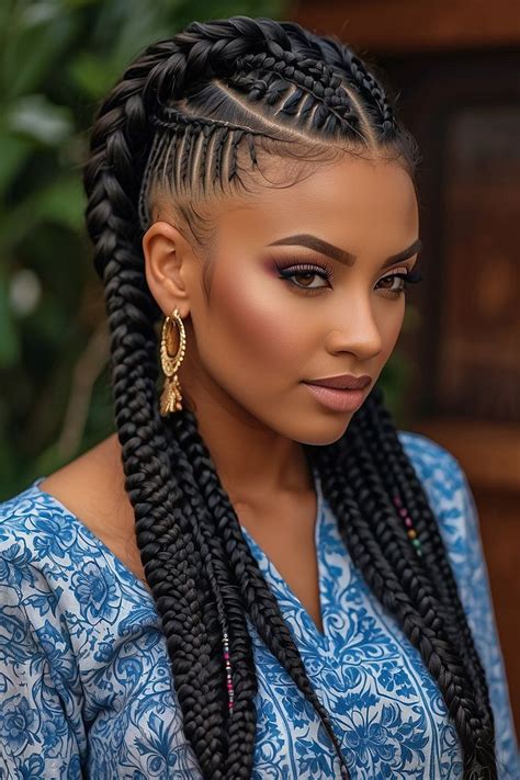 10 Goddess Braids With Hair Out Styles You Have To Try In 2024