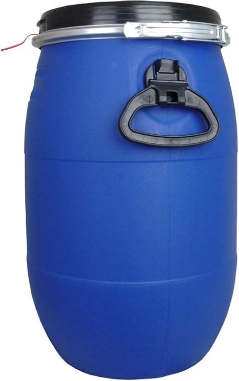 L Ltr Litre Plastic Blue Open Top Keg Drum For Storage Food