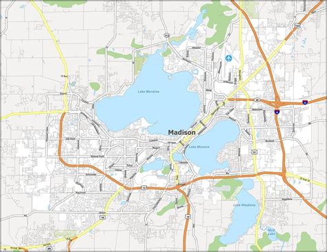 Madison Wisconsin Map - GIS Geography