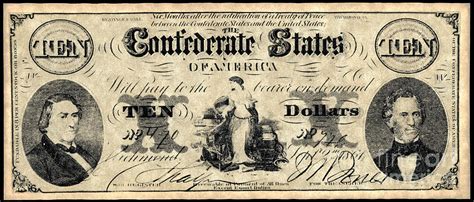 Confederate Banknote Photograph By Granger Pixels