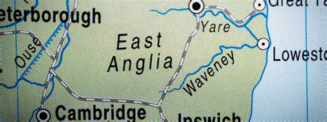 East Anglia England Map