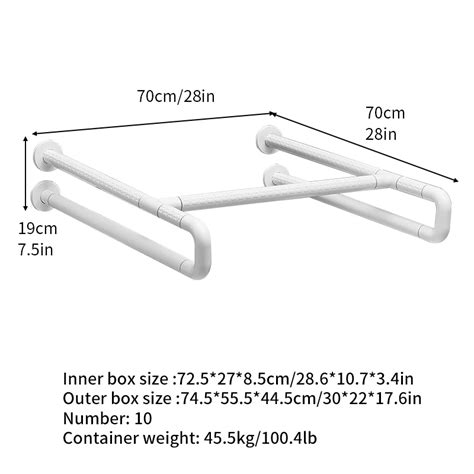 Home Hospital Abs Plastic Disabled Toilet Handrail Handicap Safety Grab