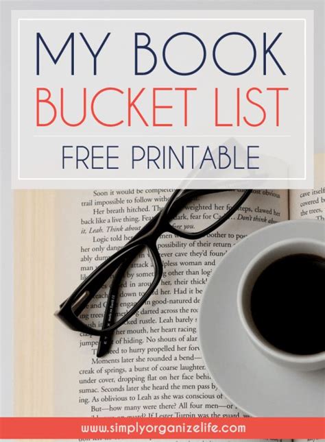 Free Printable Book Bucket List Template Book Bucket Printable Books