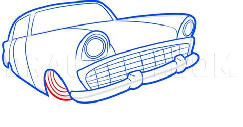 How To Draw A Classic Car From The Movie Cars Step By Step With Pictures