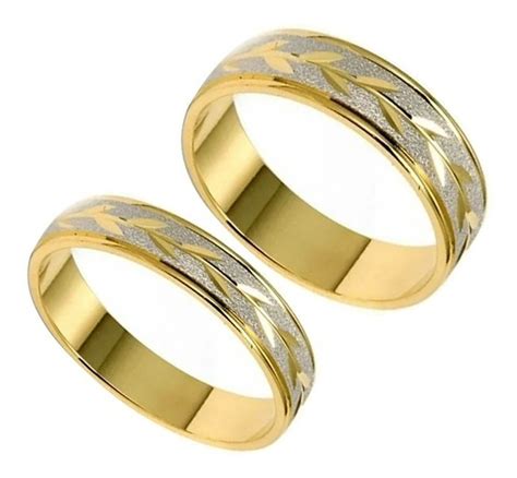 Anillos De Matrimonio Oro 10k 4mm Y 6mm Par Argollas Boda Envío gratis