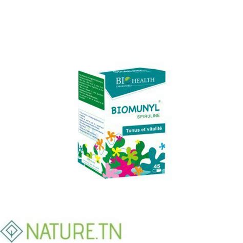 BIO HEALTH BIOMUNYL SPIRULINE 45 GELULES Nature Tn