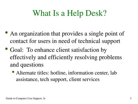 Ppt Chapter 6 Help Desk Operation Powerpoint Presentation Free