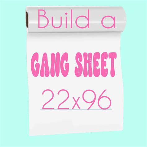 Build Your Custom Dtf Gang Sheet 22x96 Must Use A Laptop Not Your Pho