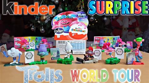 Unboxing Kinder Surprise Trolls 2 World Tour 2020 Youtube