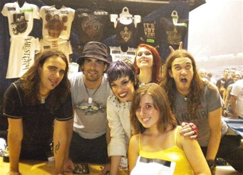 My first full band picture with Halestorm. Back in 2010.