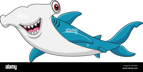 Cartoon Hammerhead Shark Stock Vector Image Art Alamy