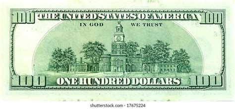 Backside 100 Dollar Bill Largest Denomination Stock Photo 1968816490 ...