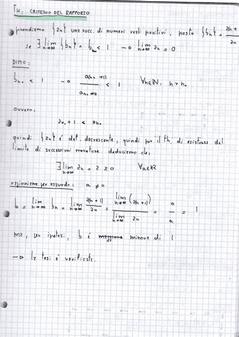 Matematica Successioni Limiti E Funzioni Dispense Di Analisi