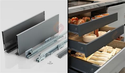 gosai tandem drawer  modular kitchen soft close heavy duty metal