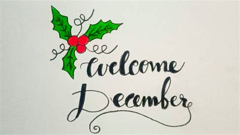 Hello December How To Draw Welcome December D Welcome December