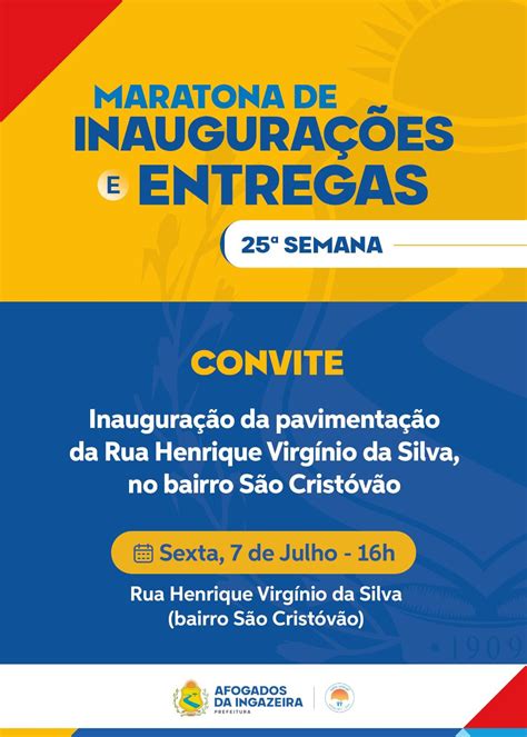 Prefeito Sandrinho Palmeira Vai Inaugurar Nesta Sexta 07 Rua No