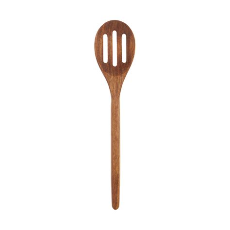 Slotted Wooden Serving Spoon