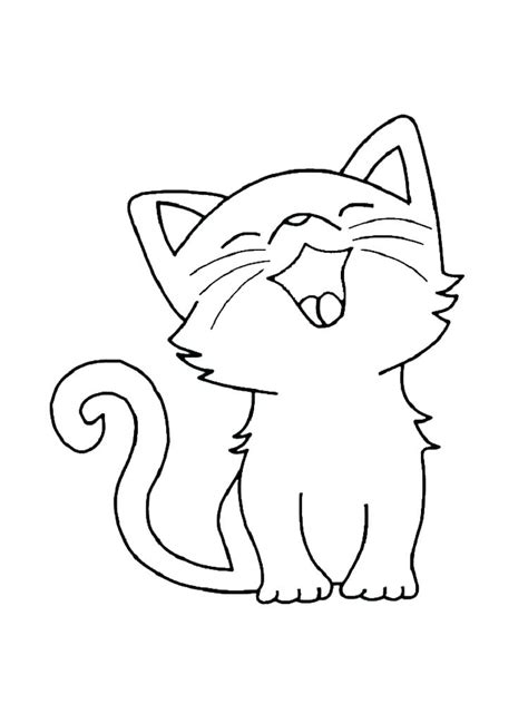 Dessin De Chat Trop Mignon Les Dessins Et Coloriage