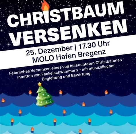 Christbaum Versenken Am Bregenzer Molo Wasserrettung Vorarlberg