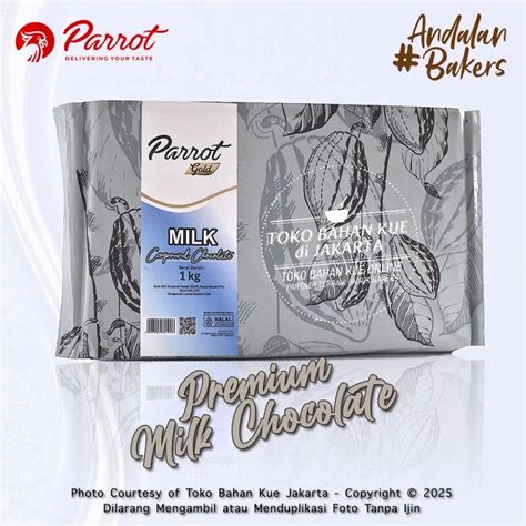 Jual Parrot Gold Milk Chocolate Compound Kg Asli Cokelat Susu Batang