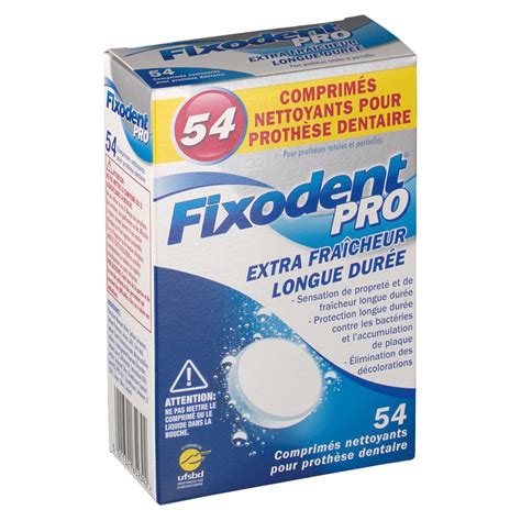 Fixodent Pro Extra Fra Cheur Longue Dur E Comprim S Nettoyants Pour